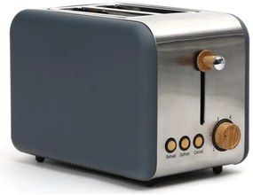 Kenyérpirító két lyukkal 900W/230V rozsdamentes acél/szürke