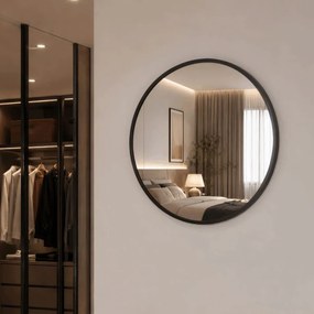 Zrcadlo 60 cm, černé, AZR-V5060 BK