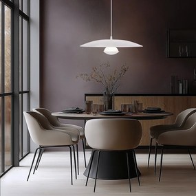 Fehér LED függőlámpa fém búrával Lund – Candellux Lighting