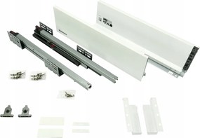 Fiók Fehér, Vékony Oldalú Futura 35 CM H122 Közepes 40KG 80 Ezer Ciklus