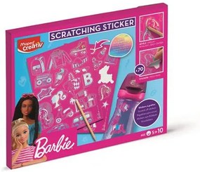 Képkarcoló matricás készlet, MAPED CREATIV Barbie Scratching (IMAC907075)