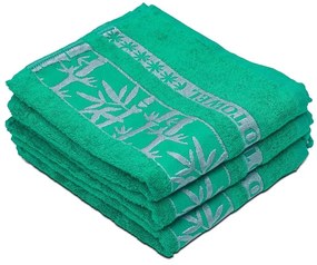 Bambusz törölköző BAMBOO 50x90 cm zöld, 70% bambuszszál | 30% pamut