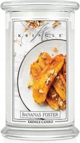 Banana's Foster Kringle Candle nagy gyertya két kanóccal (624g)