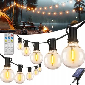 Led Fényfüzér Kerti Lámpa 10m 12X Kültéri Kerti Izzók