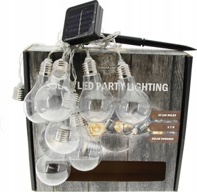 Szoláris Lámpák Szoláris Füzér Kerti 270cm 10 Gömb Izzó Pavilonhoz