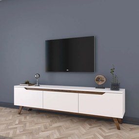 Dita White and Walnut TV-asztal