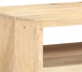 Ipari Stílusú Tömör Mangófa TV-állvány - Egyedi, Stabil, Bőséges Tárolás, Nappali és Pihenőszoba Fénypontja