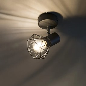 Okos mennyezeti spotlámpa fekete forgatható és dönthető Wi-Fi-vel P45 - Mosh