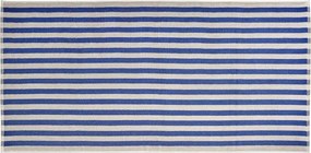 Kék-krémszínű frottír bio pamut fürdőlepedő 70x140 cm Arto – Blomus