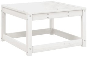 vidaXL fehér tömör fenyőfa kerti lábzsámoly