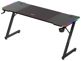 Zondo PC asztal Hyperion 4.8 (fekete + többszínű) (LED világítással). 1087508
