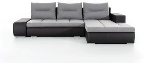Sarokkanapé Ottaro (szürke + fekete) (J). 1025376