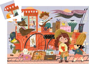 Formadobozos puzzle - Mia utazása, 36 db-os - Mia's Journey