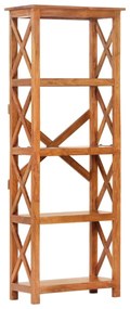 tömör akácfa könyvszekrény mézszínű felülettel 60 x 30 x 160 cm