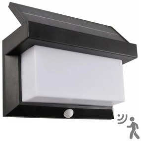 Polux TONY LED/3,7V 1800 mAh IP44 napelemes fali lámpa érzékelővel 325464