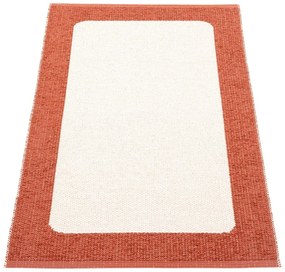 Téglavörös-krémszínű kültéri-beltéri szőnyeg 70x120 cm Ilda Brick – Pappelina