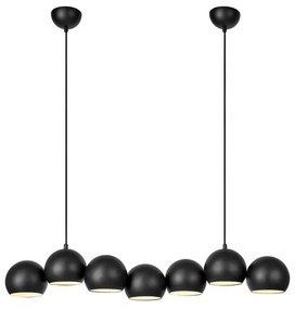 Fekete függőlámpa fém búrával Cupolo – Markslöjd