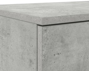 Ágy Fiókok Beton Szürke 150x36,5x16,5 cm Műszaki Fa