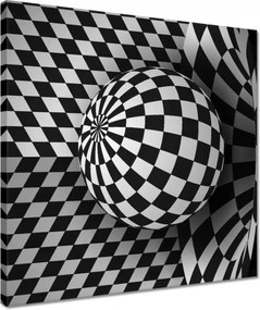 Vászonkép 40x40 Absztrakt fekete-fehér