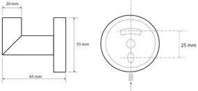 SAPHO XB201 X-Round fekete horog, fekete