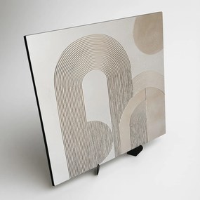 DUBLEZ | Strukturált fa kép - Ív