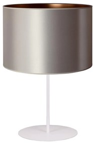 Duolla Duolla - Asztali lámpa CANNES 1xE14/15W/230V 20 cm ezüst/réz/fehér DU602976