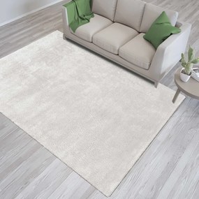 Csúszásmentes puha shaggy szőnyeg krémszínű Šírka: 180 cm | Dĺžka: 270 cm