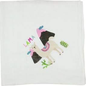 Textil tetra pelenka láma mintával 70x70 cm