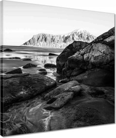 Vászonkép 40x40 Tájkép Norvégia hegyek