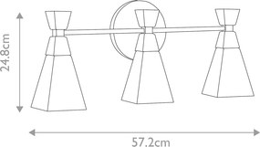 Elstead klasszikus fürdőszobai lámpa bowtie fehér matt fekete elsbowtie-3-mb IP44