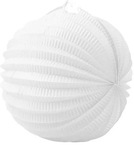 Lampion, kerek, 22 cm, fehér (PT101801400712)