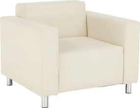 Fotel, textilbőr bézs, HOMKER