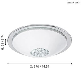 Eglo 93778 - GIOLINA LED mennyezeti lámpa 12W, 230V