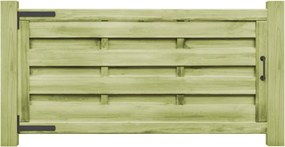 vidaXL 2 db zöld impregnált fenyőfa kertkapu 150 x 75 cm