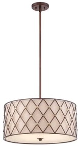 Quoizel BROWN LATTICE QZ-BROWN-LATTICE-P-L Függőlámpa 4x60W/E27