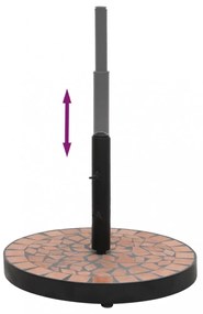 terrakotta kerek napernyő talp 12 kg