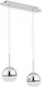 Elegáns függőlámpa Colours iker króm golyók a konyhába és az előszobába