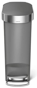 Pedálkosár Slim 40 l, szürke