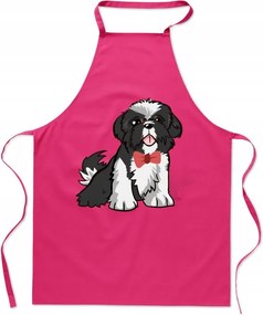 Shi Tzu Konyhai Kötény Divatos Nyomott Mintás Aranyos Kutyus