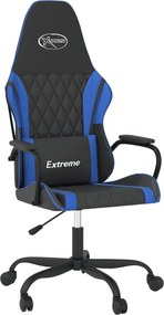 vidaXL fekete és kék műbőr masszázsjátékszék