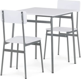 2 személyes étkezőgarnitúra 70x70x76 cm – MDF asztal és 2 szék WT