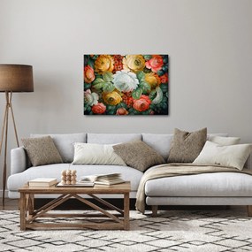 A festett virágcsokor képe (70x50 cm)