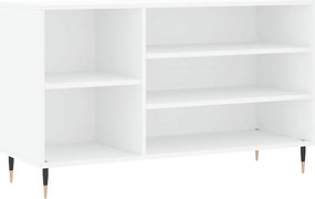 vidaXL fehér szerelt fa cipősszekrény 102x36x60 cm