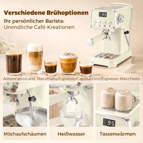 Espresso kávéfőző tejhabosítóval