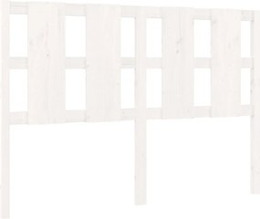 vidaXL fehér tömör fenyőfa ágyfejtámla 145,5 x 4 x 100 cm