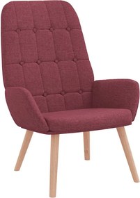 vidaXL bordó szövet pihenőfotel