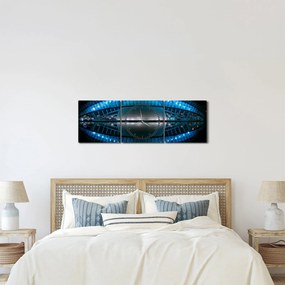 Egy kép a futballstadionról (órával) (90x30 cm)