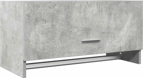 vidaXL betonszürke szerelt fa ruhásszekrény 70 x 32,5 x 35 cm
