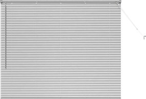 vidaXL Zsalugáter Redőnyök Ezüst 130 x 160 cm Alumínium