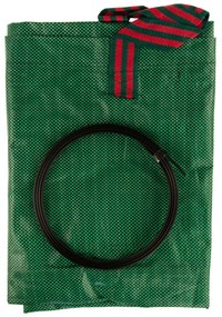 Összecsukható kerti kosár, ideális levelek, fű és egyéb hulladék gyűjtésére - 120 literes - zöld